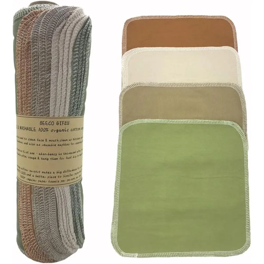 20-Pack Reusable Washable Cotton Napkin Cloths - Absorbent, Durable, Solid Color Value Set
20-Pack Reusable Washable Cotton Napkin Cloths - Absorbent, Durable, Solid Color Value Set
