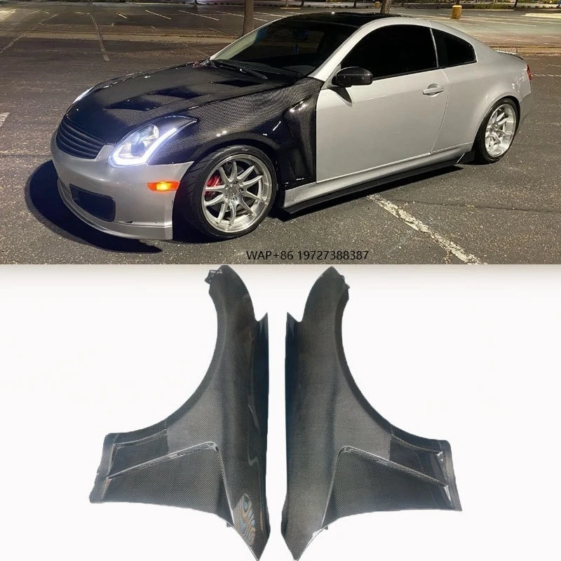 Carbon Fiber Front Side Fenders for G35 Coupe 2003-2007 Front Fender
Carbon Fiber Front Side Fenders for G35 Coupe 2003-2007 Front Fender