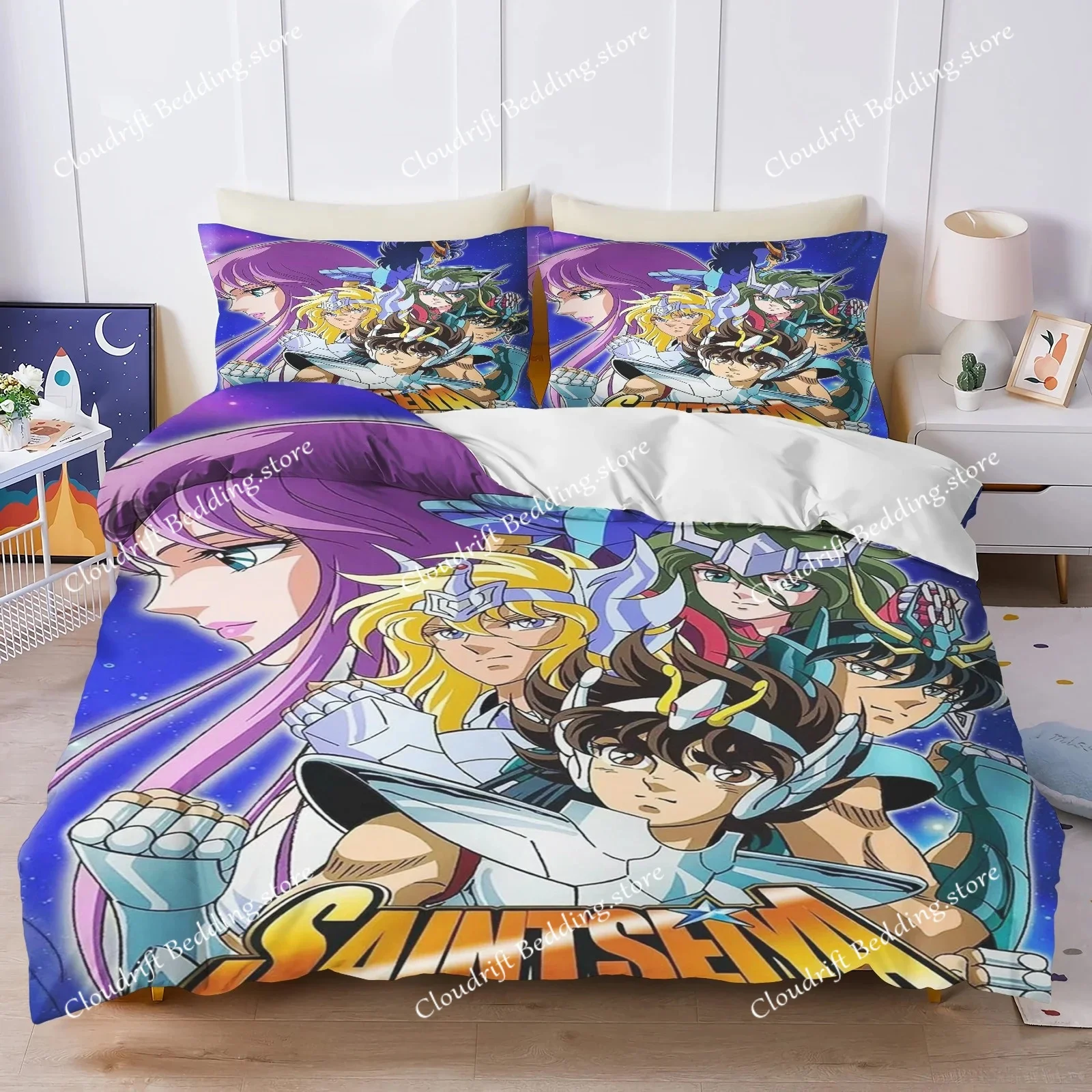 Children Bed Linen Set Quilt Cover Print 100% Polyester Hot-Blooded Anime Decor Comfortable Sets Breathable Bedding for Teenager
Children Bed Linen Set Quilt Cover Print 100% Polyester Hot-Blooded Anime Decor Comfortable Sets Breathable Bedding for Teenager