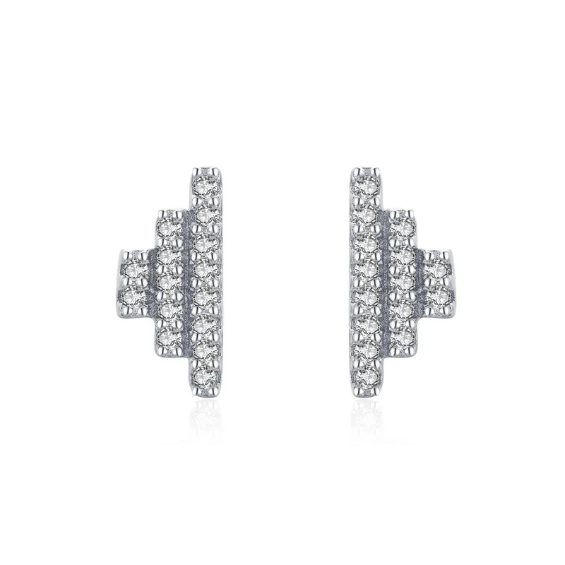 Женские серьги-гвоздики из стерлингового серебра 925 пробы с кубическим цирконием и геометрическим рисунком
Женские серьги-гвоздики из стерлингового серебра 925 пробы с кубическим цирконием и геометрическим рисунком