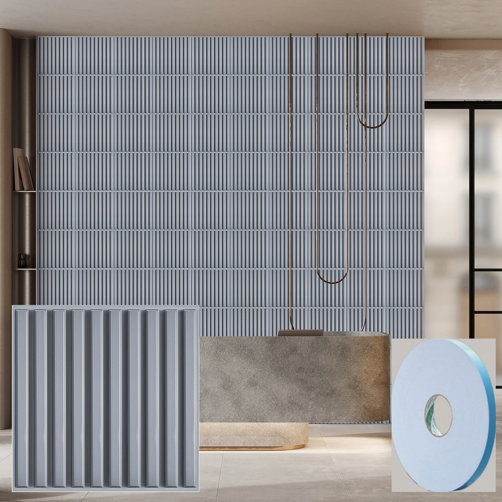 3D wall panels, ideal for interior wall decoration in living rooms, bedrooms, hotels, and offices; adhesive tape included
3D wall panels, ideal for interior wall decoration in living rooms, bedrooms, hotels, and offices; adhesive tape included