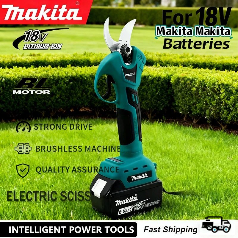 Makita Electric Pruner 4 Gears Brushless Cordless Handheld Orchard Shrub Pruning Tree Branches Cutter For 18V Battery
Makita Electric Pruner 4 Gears Brushless Cordless Handheld Orchard Shrub Pruning Tree Branches Cutter For 18V Battery