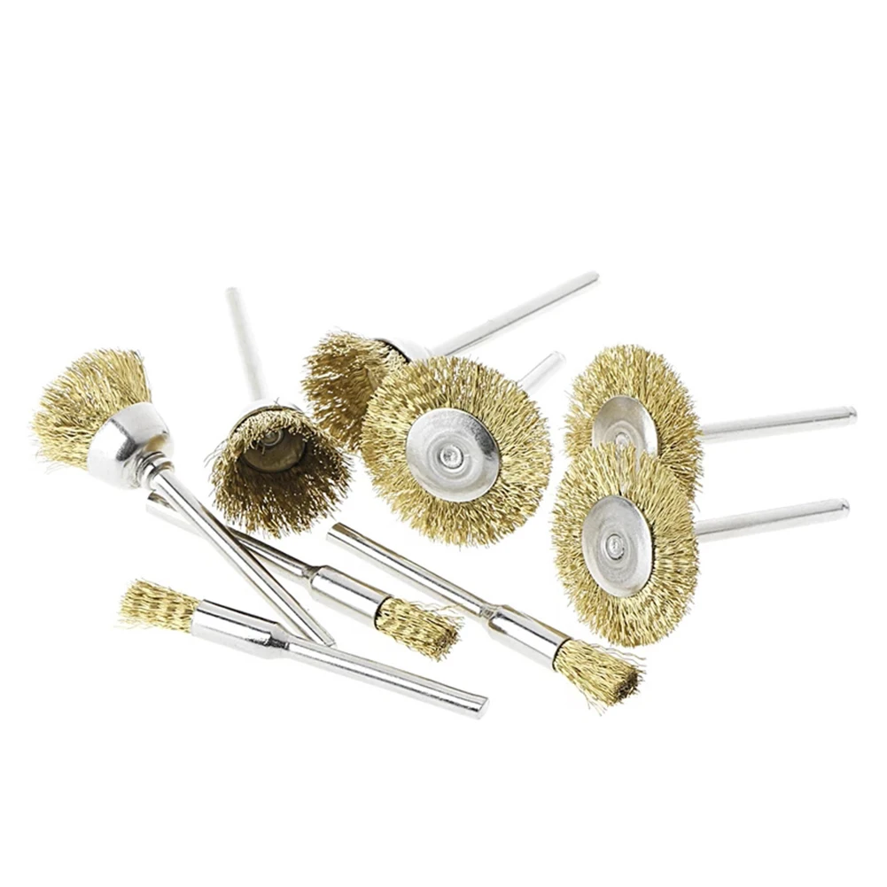 9pcs Brass Brush Polish Wheel Brush Metalworking Bowl/Flat/Pen Type Brush For Derusting Degreasing Burr Polishing
9pcs Brass Brush Polish Wheel Brush Metalworking Bowl/Flat/Pen Type Brush For Derusting Degreasing Burr Polishing