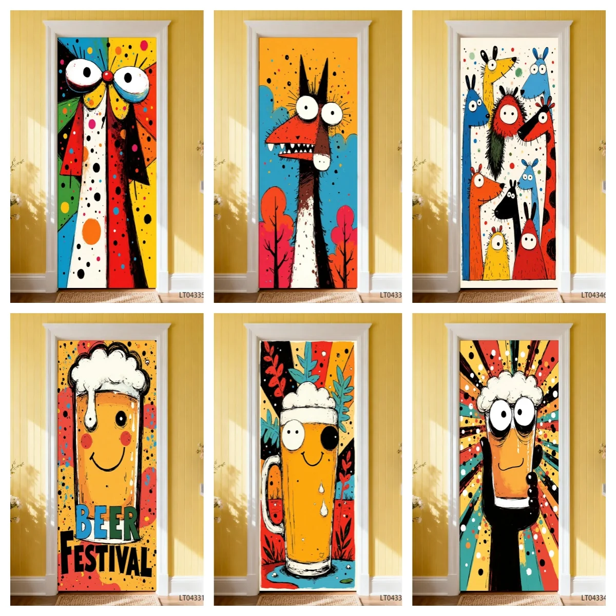 Whimsical Cartoon Monster Door Sticker Playful Bold-Print Self-Adhesive Vinyl Decor for Home Living Room Bedroom Cabinets Crafts
Whimsical Cartoon Monster Door Sticker Playful Bold-Print Self-Adhesive Vinyl Decor for Home Living Room Bedroom Cabinets Crafts