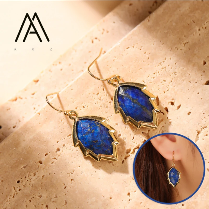 Leaf Shaped Dangle Earrings Natural Gemstones Women's Gold-plated Earrings Retro Elegant Jewelry Daily Wedding Party Accessories
Leaf Shaped Dangle Earrings Natural Gemstones Women's Gold-plated Earrings Retro Elegant Jewelry Daily Wedding Party Accessories
