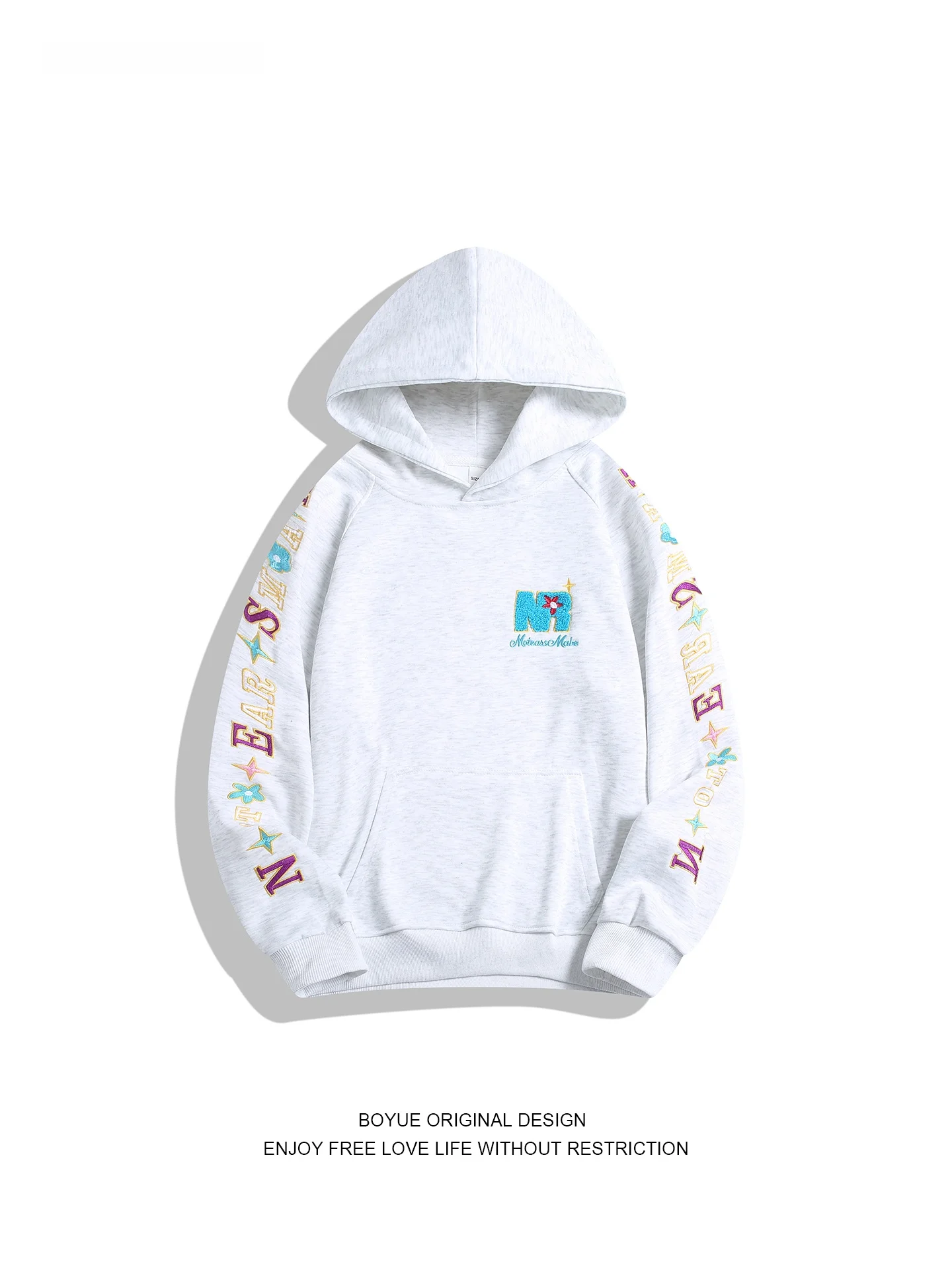 Boyue Embroidered Letter Hoodie Sweatirt Heavyweight Youthful Street Sle ex Spring Autumn Winter Casual Wear
Boyue Embroidered Letter Hoodie Sweatirt Heavyweight Youthful Street Sle ex Spring Autumn Winter Casual Wear