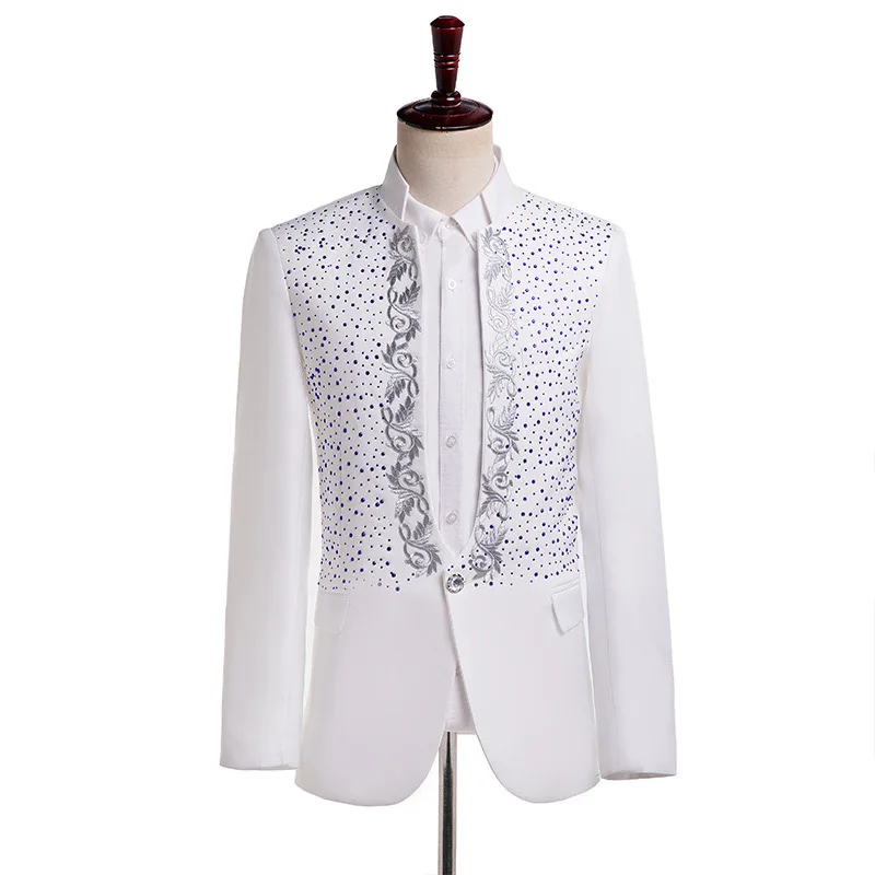 Z447Male host dress stage performance chorus costume singer performance costume art examination
Z447Male host dress stage performance chorus costume singer performance costume art examination