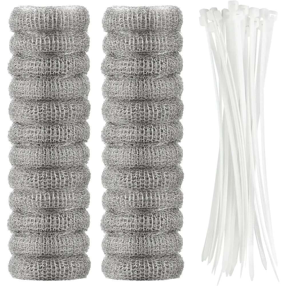 24Pcs Stainless Steel Lint Traps for Washing Machine - Mesh Filter Hose Snare with 24 Cable Ties Laundry Kit for Home Cleaning
24Pcs Stainless Steel Lint Traps for Washing Machine - Mesh Filter Hose Snare with 24 Cable Ties Laundry Kit for Home Cleaning