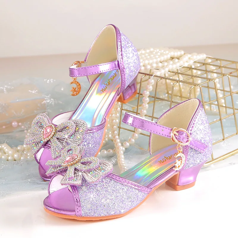 Kids'Casual Shoes Sandals Sequin Crystal Bow PU Leather High Heels Summer Shoes For Girls Anti-slip Blue Pink Shoes Size 26-38
Kids'Casual Shoes Sandals Sequin Crystal Bow PU Leather High Heels Summer Shoes For Girls Anti-slip Blue Pink Shoes Size 26-38