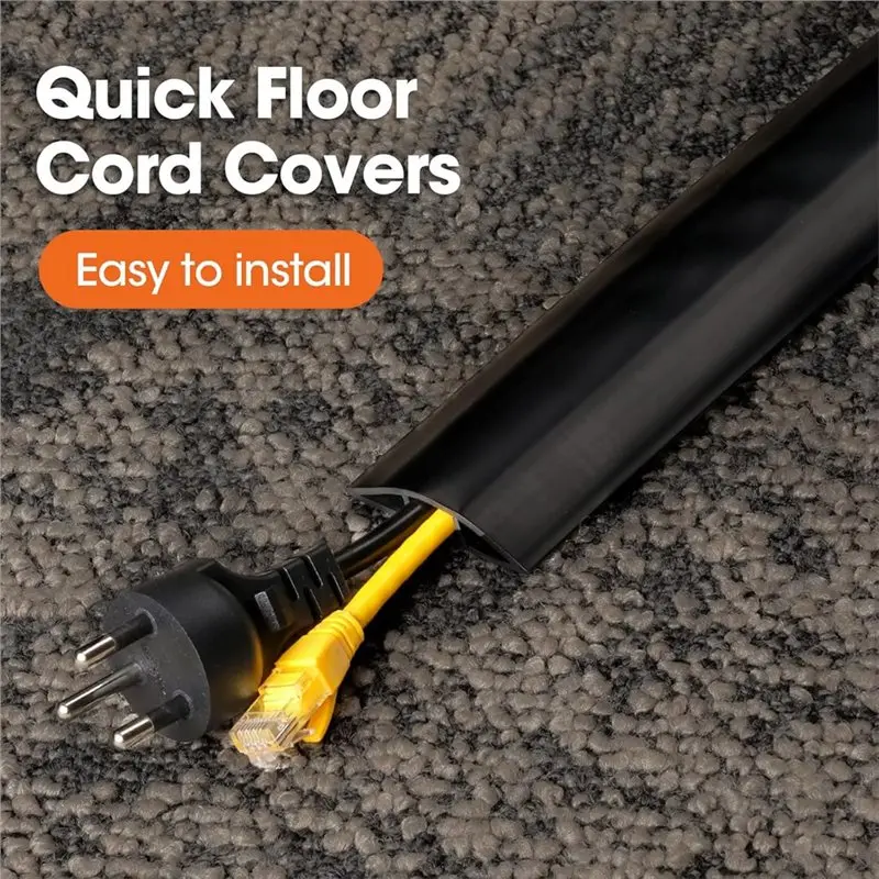AS95-Cord Covers For Floor- Extension Cord Protectors, Hides For Wires In Cavity, 4 Meter For Floor Cable Wire Cover
AS95-Cord Covers For Floor- Extension Cord Protectors, Hides For Wires In Cavity, 4 Meter For Floor Cable Wire Cover