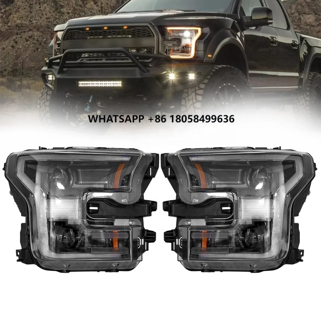 Car Auto Part Lighting Systems Full LED Headlight Assembly for Ford F150 F-150 F 150 2015-2017 Raptor Type Headlamp
Car Auto Part Lighting Systems Full LED Headlight Assembly for Ford F150 F-150 F 150 2015-2017 Raptor Type Headlamp