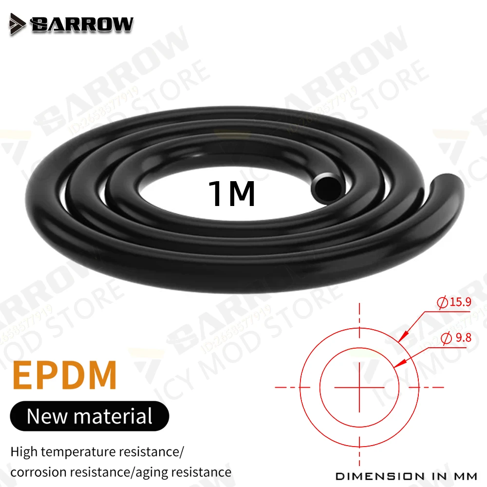 Barrow Thickened Soft Pipe EPDM High Temperature Resistance/corrosion Resistance,Aging Resistance (ID3/8-OD5/8)1 Meter RGBE-T
Barrow Thickened Soft Pipe EPDM High Temperature Resistance/corrosion Resistance,Aging Resistance (ID3/8-OD5/8)1 Meter RGBE-T