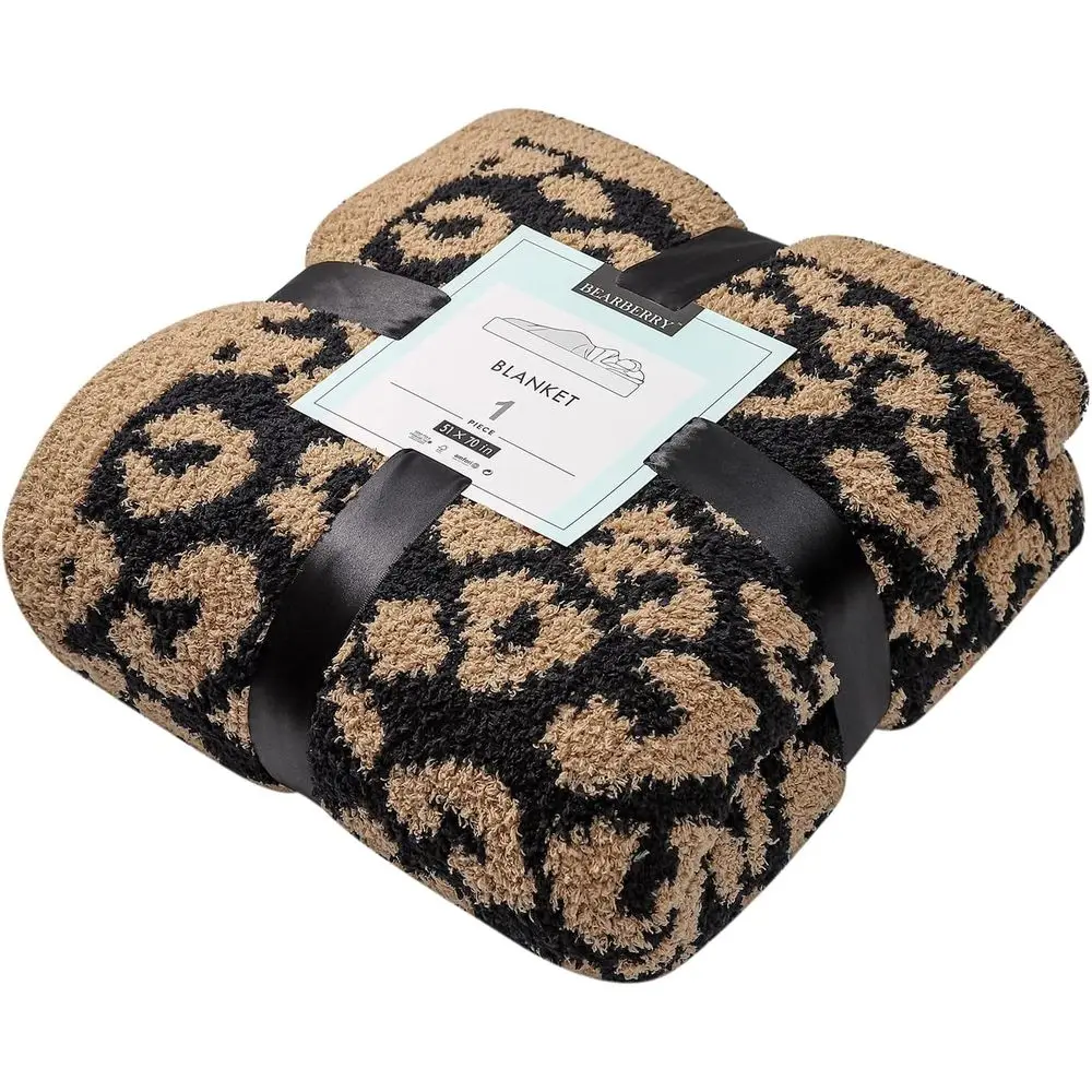 Fuzzy Leopard Knitted Throw Blanket Soft Cozy Warm Microfiber Blanket for Couch Sofa Bed Travel (Leopard, 51"x70")
Fuzzy Leopard Knitted Throw Blanket Soft Cozy Warm Microfiber Blanket for Couch Sofa Bed Travel (Leopard, 51"x70")