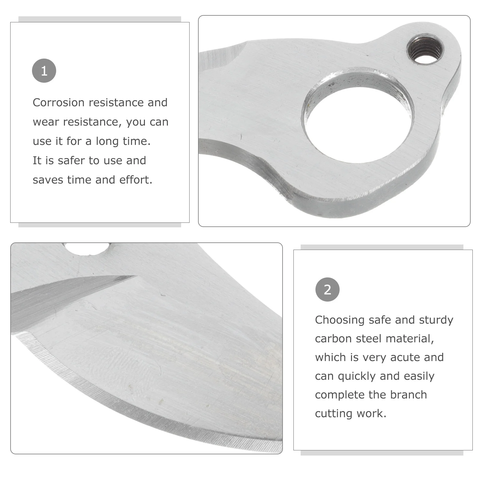 2Pcs Electric Pruning Shear Cutter Carbon Steel Replacement Durable Parts Garden Accessories for Pruning Branches Efficient 
2Pcs Electric Pruning Shear Cutter Carbon Steel Replacement Durable Parts Garden Accessories for Pruning Branches Efficient