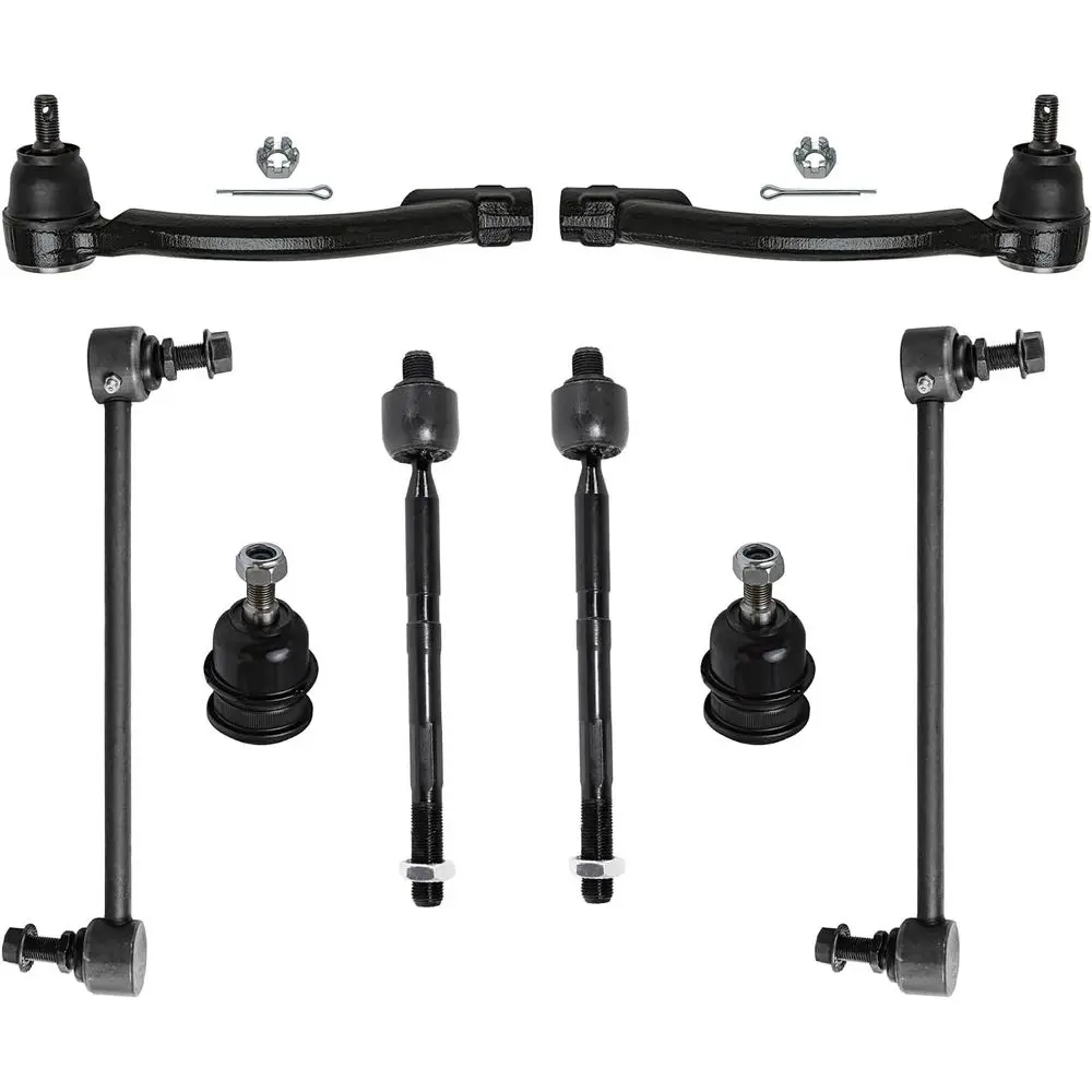 8pc Suspension Kit for 14-16 Kia Forte Koup, 14-18 Kia Forte and Forte5, 4 Tie Rod Ends, 2 Stabilizer Sway Bars, 2 Lower Ball Jo
8pc Suspension Kit for 14-16 Kia Forte Koup, 14-18 Kia Forte and Forte5, 4 Tie Rod Ends, 2 Stabilizer Sway Bars, 2 Lower Ball Jo