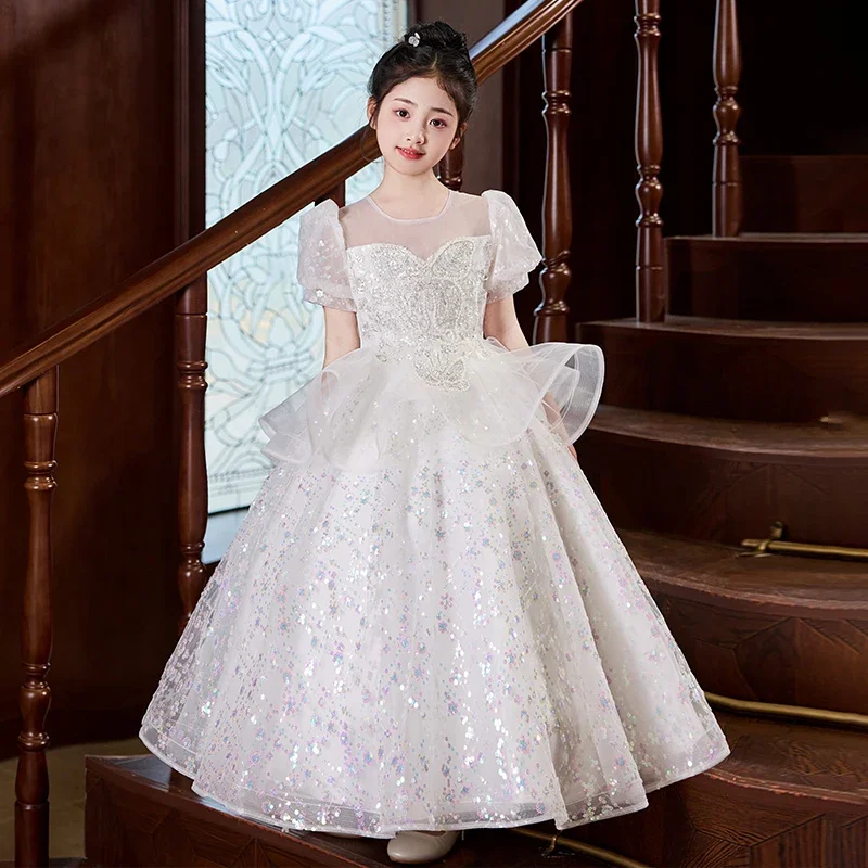 2025 high-end girls' Flower Girl Dress Birthday Princess Dress Little girls' Performance Dress, summer Party
2025 high-end girls' Flower Girl Dress Birthday Princess Dress Little girls' Performance Dress, summer Party