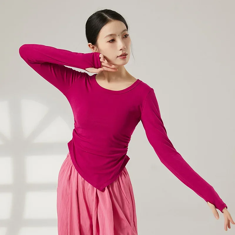 Latin Dance Wear Line Dance Costume New Products Women Adult Long Sleeve Round Neck Tops Modern Classical Dance Training Clothes
Latin Dance Wear Line Dance Costume New Products Women Adult Long Sleeve Round Neck Tops Modern Classical Dance Training Clothes