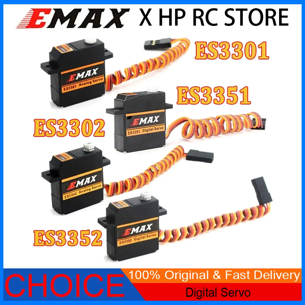 1PCS EMAX ES3301/3351/3302/3352 9mm 4.8-6V Analog/Digital Servo – Metal Gear for RC Aircraft & Drones
1PCS EMAX ES3301/3351/3302/3352 9mm 4.8-6V Analog/Digital Servo – Metal Gear for RC Aircraft & Drones