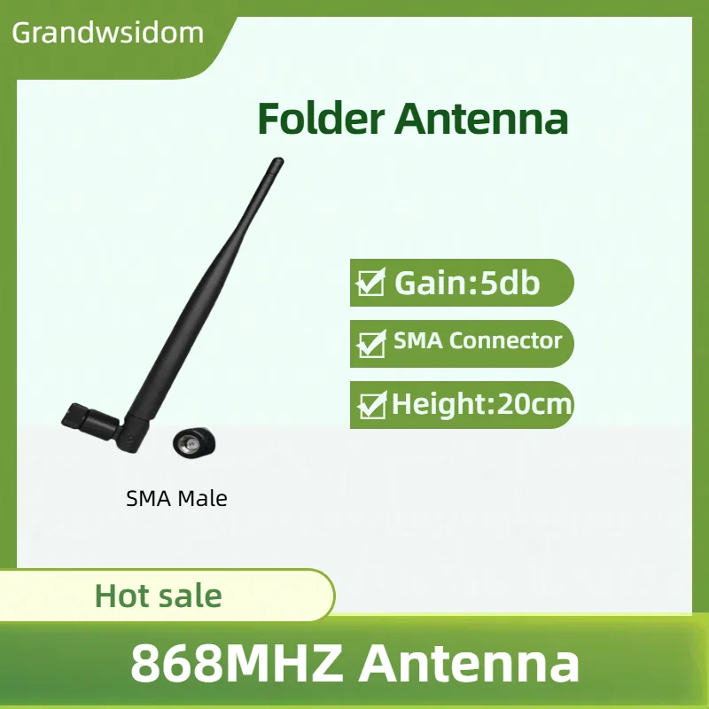 Griwi 1pcs 868mhz folder antenna gain 5dbi sma male 915mhz lora antene pbx iot module lorawan signal receiver alarm industry
Griwi 1pcs 868mhz folder antenna gain 5dbi sma male 915mhz lora antene pbx iot module lorawan signal receiver alarm industry