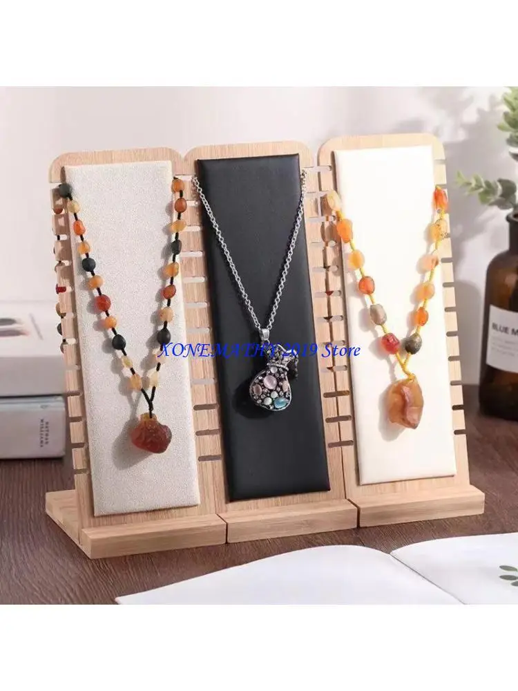 F42F Держатель для ожерелья Деревянная доска Ожерелье Подставка для ювелирных изделий Деревянный органайзер для ювелирных для
F42F Держатель для ожерелья Деревянная доска Ожерелье Подставка для ювелирных изделий Деревянный органайзер для ювелирных для