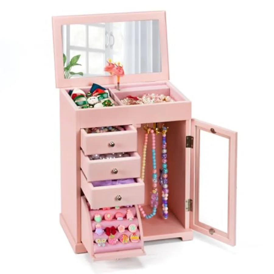 Musical Jewelry Box for Girls Jewelry Box with Spinning Dancer 5 Layer Large Wooden Music Jewelry Boxes and Organizers Gifts fo
Musical Jewelry Box for Girls Jewelry Box with Spinning Dancer 5 Layer Large Wooden Music Jewelry Boxes and Organizers Gifts fo