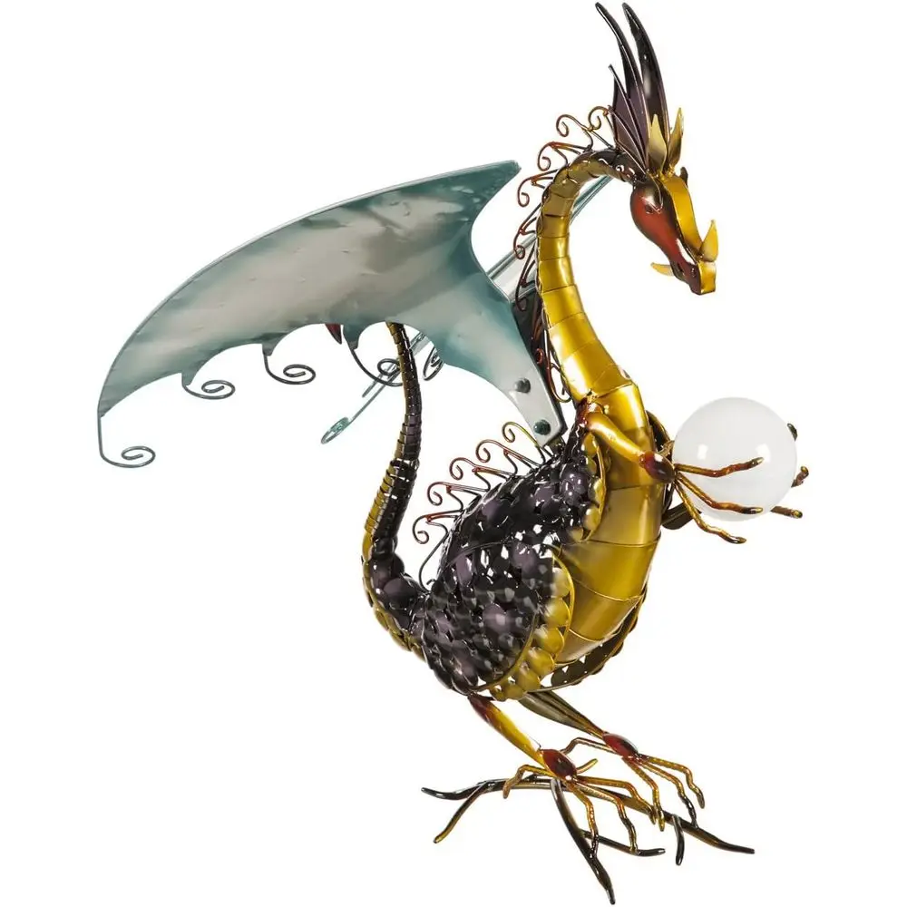 Wind & Weather Dragon Garden Scuture with r Globe |13.75 x 19 x 25.4 Inches |Weather Resistant and Outdoor Sae |Porch Garage Gar
Wind & Weather Dragon Garden Scuture with r Globe |13.75 x 19 x 25.4 Inches |Weather Resistant and Outdoor Sae |Porch Garage Gar