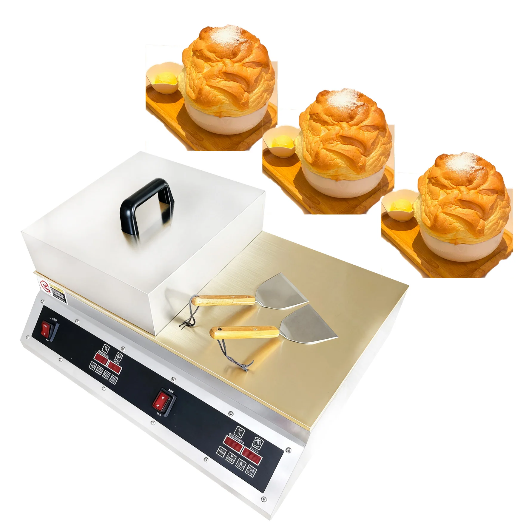 Bakery Souffle Pancake Machine Digital Snack Machines Double Head Souffle Making Machine
Bakery Souffle Pancake Machine Digital Snack Machines Double Head Souffle Making Machine