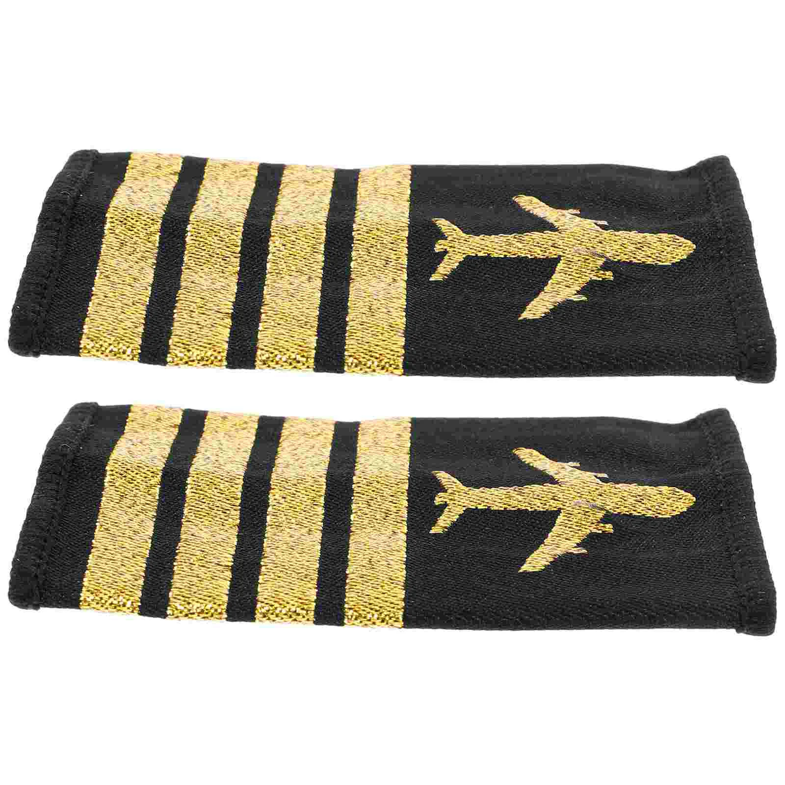 2 Pcs Pilot's Epaulettes Vintage Shoulder Applique Costume Decorations Planes Epaulets Ribbon Uniform Man
2 Pcs Pilot's Epaulettes Vintage Shoulder Applique Costume Decorations Planes Epaulets Ribbon Uniform Man