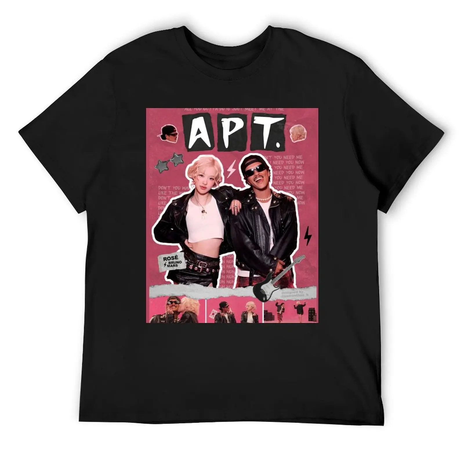 Rosé & Bruno Mars APT Collaboration T-Shirt football t shirt shirts graphic tees funny shirt cotton blacks mens clothing
Rosé & Bruno Mars APT Collaboration T-Shirt football t shirt shirts graphic tees funny shirt cotton blacks mens clothing