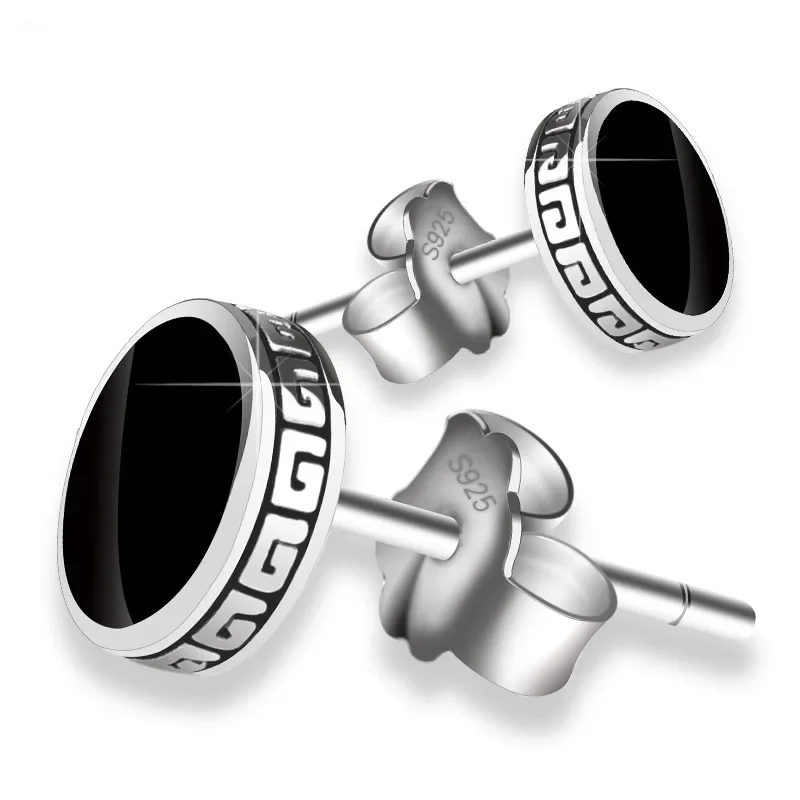 Genuine 925 Sterling Silver Black Topaz Obsidian Stud Earring for Women Silver 925 Jewelry Obsidian Gemstone Bizuteria Orecchini
Genuine 925 Sterling Silver Black Topaz Obsidian Stud Earring for Women Silver 925 Jewelry Obsidian Gemstone Bizuteria Orecchini