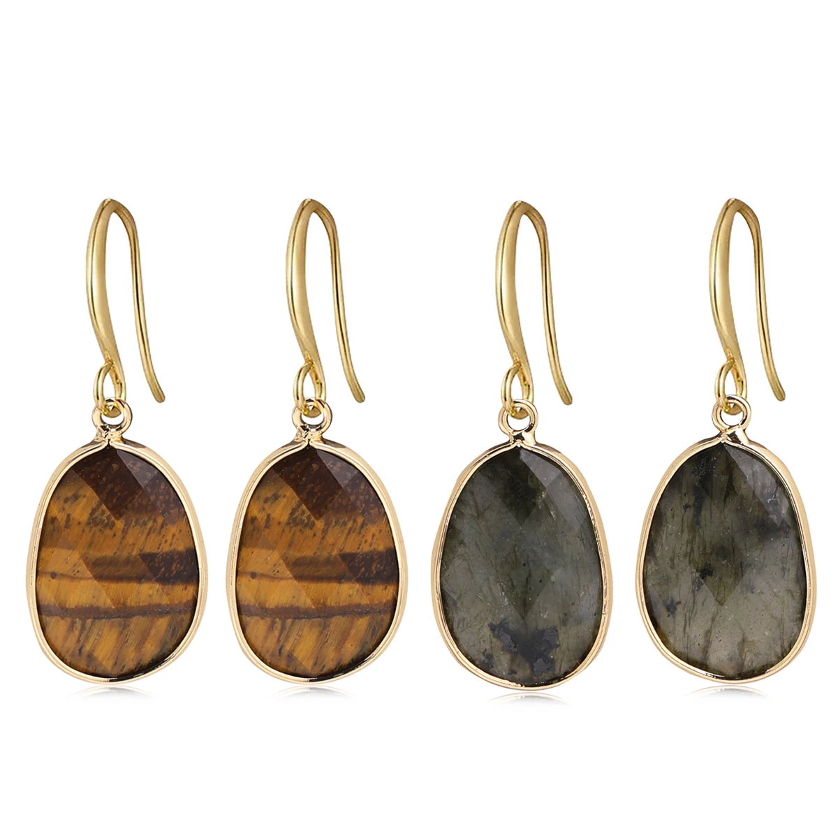 Women's Earrings Natural Stone Labradorite Tiger's Eye Earrings Exquisite Gift Accessories For Women Fashion Earring
Women's Earrings Natural Stone Labradorite Tiger's Eye Earrings Exquisite Gift Accessories For Women Fashion Earring