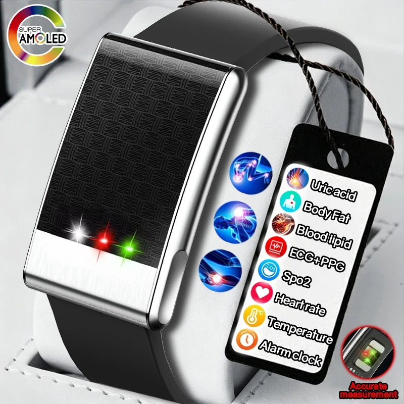 New Professional Health Smart Watch ECG Monitoring Blood Lipid Uric Acid BMI Analysis IP68 Waterproof Smart Band For Men Women
New Professional Health Smart Watch ECG Monitoring Blood Lipid Uric Acid BMI Analysis IP68 Waterproof Smart Band For Men Women