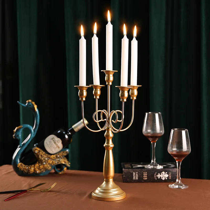 European Style Metal Candle Holder Vintage Candlestick Centerpieces Retro Candle Holder Ornaments Wedding Holiday Home Decor
European Style Metal Candle Holder Vintage Candlestick Centerpieces Retro Candle Holder Ornaments Wedding Holiday Home Decor