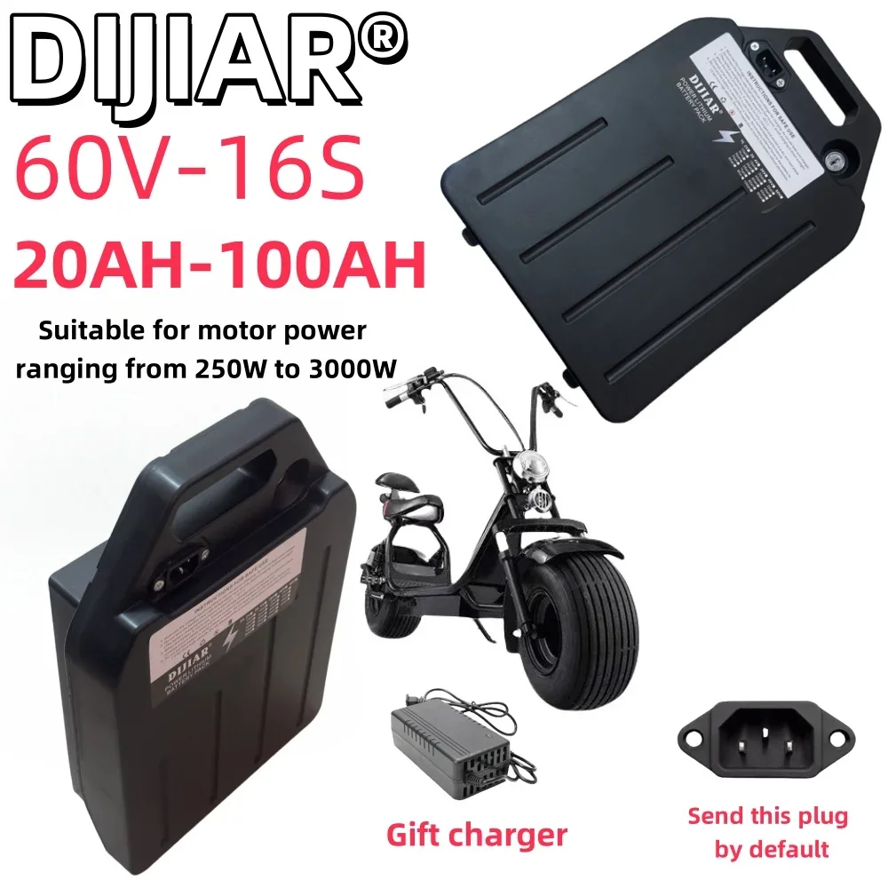 Air rapid transportation, 18650 lithium battery, 60V20-100AH, full capacity battery pack, suitable for 250-3000W motors
Air rapid transportation, 18650 lithium battery, 60V20-100AH, full capacity battery pack, suitable for 250-3000W motors