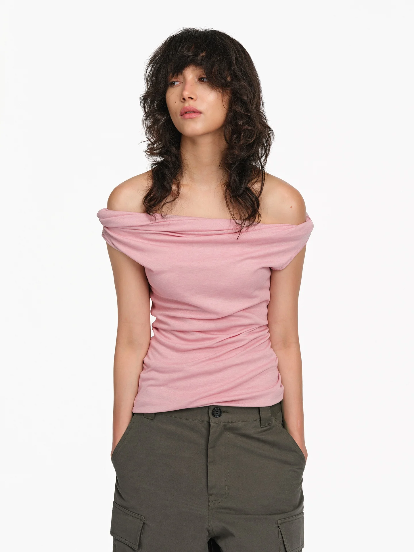 Two-Way Wear Silk Wool Elastic Slim Fit Twist oulder Bared T-irt Commute Sle Loose Fit Color ort Sve round Ne
Two-Way Wear Silk Wool Elastic Slim Fit Twist oulder Bared T-irt Commute Sle Loose Fit Color ort Sve round Ne