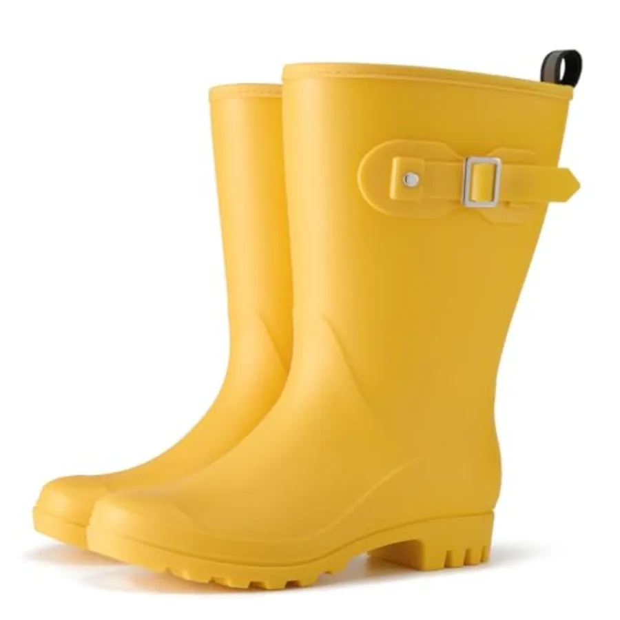 HISEA Women's Waterproof Rain Boots Wide Mid Calf Comfortable Rubber Shoes Lightweight Anti-slipping Rain Footwear for Outdoor
HISEA Women's Waterproof Rain Boots Wide Mid Calf Comfortable Rubber Shoes Lightweight Anti-slipping Rain Footwear for Outdoor