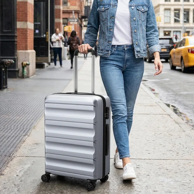 3-Piece Hardside Luggage Set 20/24/28 Inch Lightweight Hardside Suitcases-Gray
3-Piece Hardside Luggage Set 20/24/28 Inch Lightweight Hardside Suitcases-Gray
