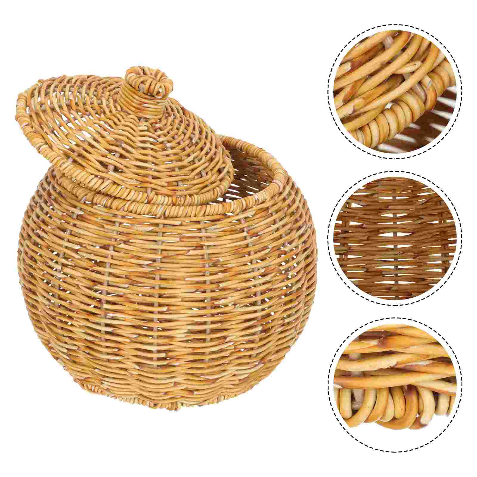 Retro Woven Storage Basket Household Fruit Holder Lightweight Desk ganizer Wear Resistant Basket Storage Box
Retro Woven Storage Basket Household Fruit Holder Lightweight Desk ganizer Wear Resistant Basket Storage Box