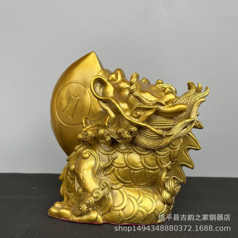 Pure Eyeball Ornament Brass Sun Moon Mythical Beast Copper Dragon Ax Home Desktop Decoration Large and S
Pure Eyeball Ornament Brass Sun Moon Mythical Beast Copper Dragon Ax Home Desktop Decoration Large and S