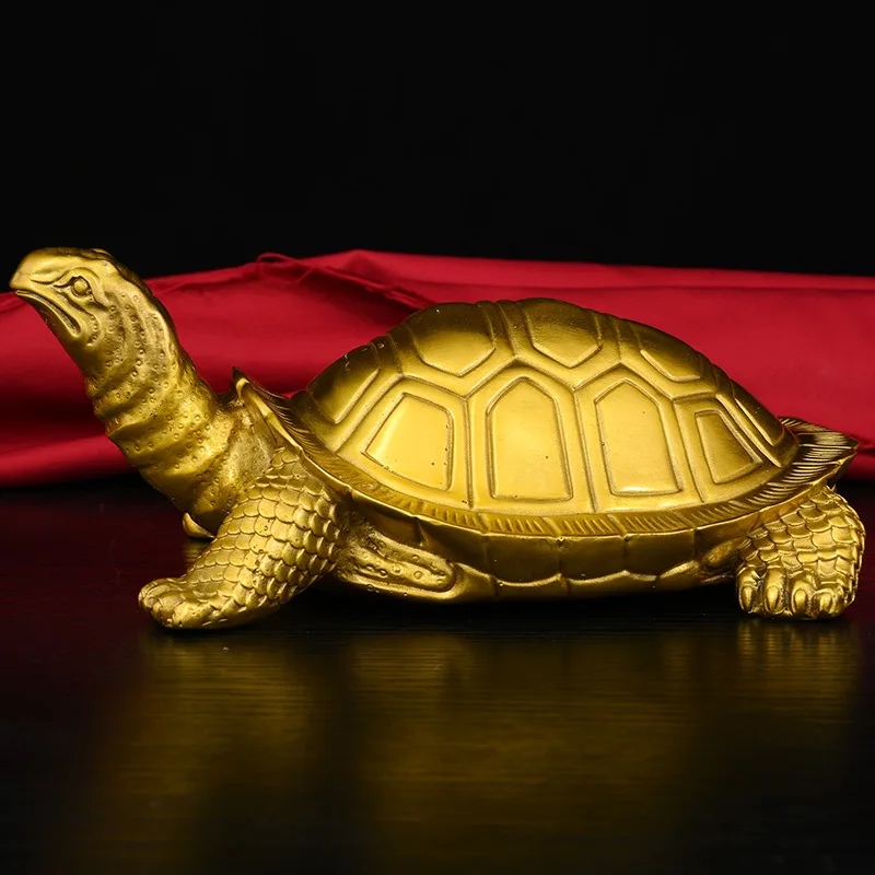 Brass ornament, copper , golden turtle, home office desk decoration, creative gift and craft item
Brass ornament, copper , golden turtle, home office desk decoration, creative gift and craft item