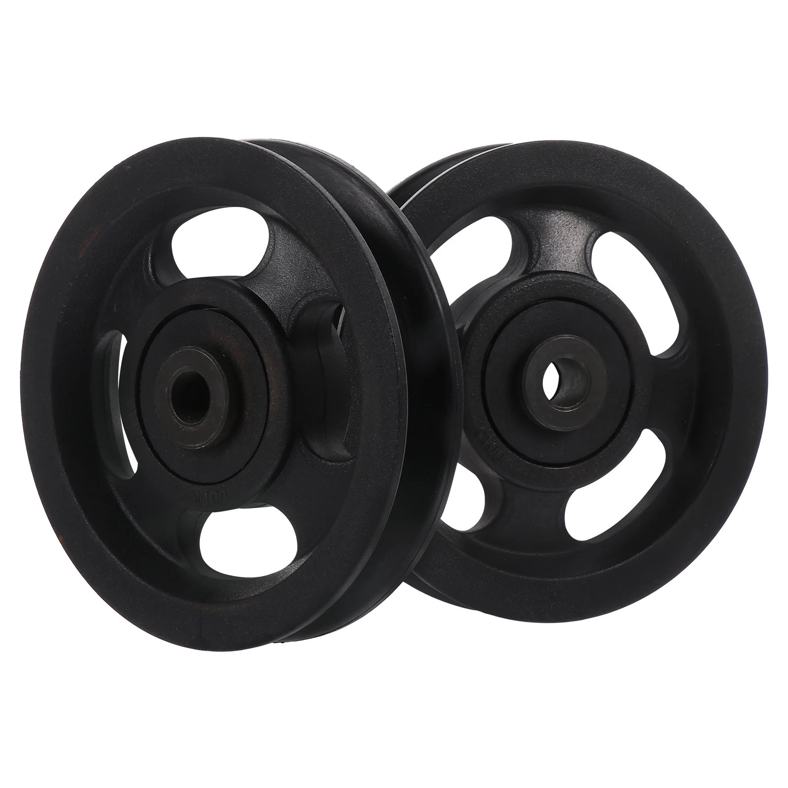 2pcs Pulley Wheel Fitness Equipment Parts Black Gym Cable Pulley Accessories V Type Groove For Home Workout
2pcs Pulley Wheel Fitness Equipment Parts Black Gym Cable Pulley Accessories V Type Groove For Home Workout