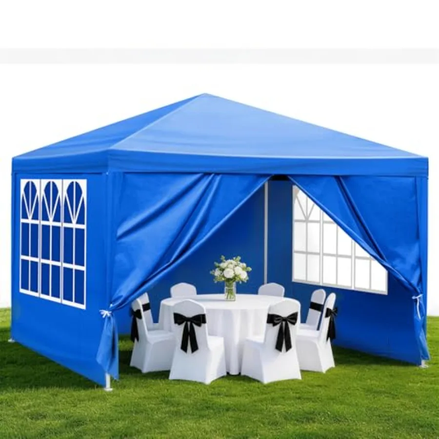 Outdoor Party Tent for Patio, Gazebo Canopy with Removable Sidewalls, Instant Setup Event Tent in Beige Polyester, UV-Resistant
Outdoor Party Tent for Patio, Gazebo Canopy with Removable Sidewalls, Instant Setup Event Tent in Beige Polyester, UV-Resistant
