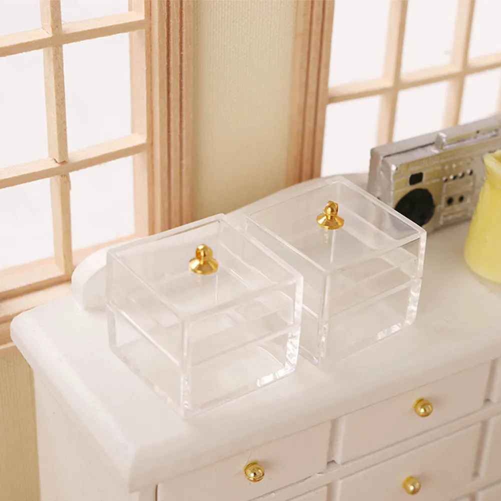 5Pcs Transparent Mini Storage Box for Mini House Decoration Micro Landscape Layout Small Space Saving Dollhouse Accessory
5Pcs Transparent Mini Storage Box for Mini House Decoration Micro Landscape Layout Small Space Saving Dollhouse Accessory