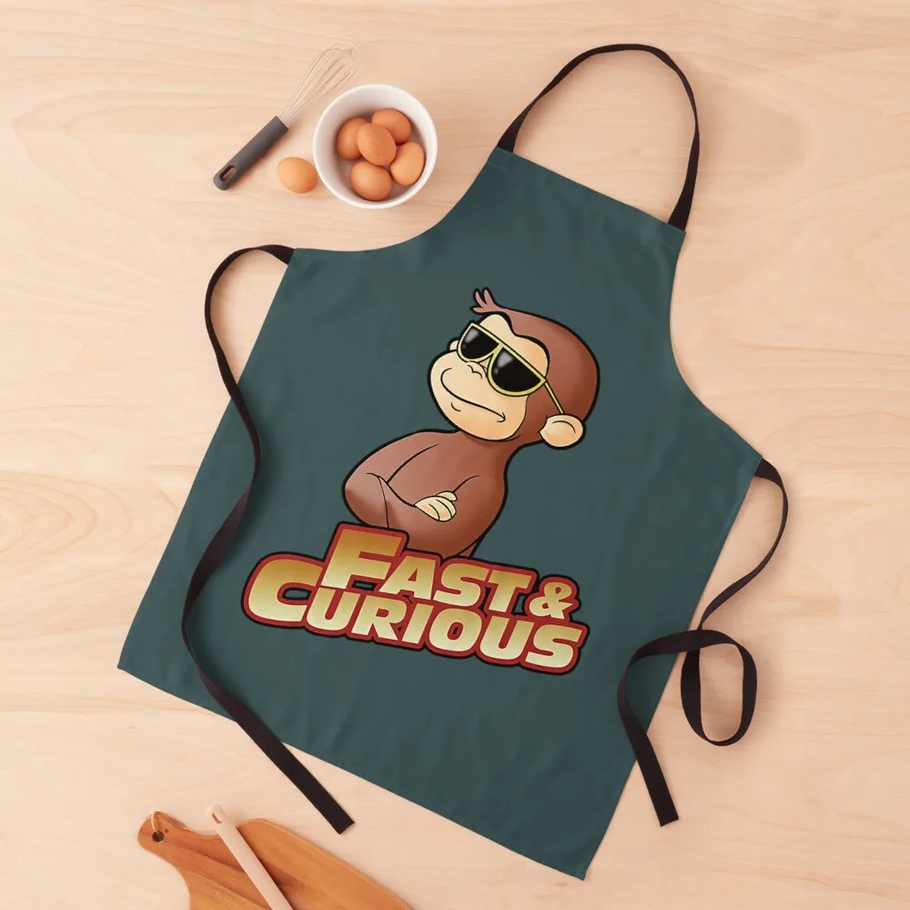 Curious George T-ShirtFAST AND CURIOUS. Apron Household Items Kitchen For Kitchen Apron
Curious George T-ShirtFAST AND CURIOUS. Apron Household Items Kitchen For Kitchen Apron