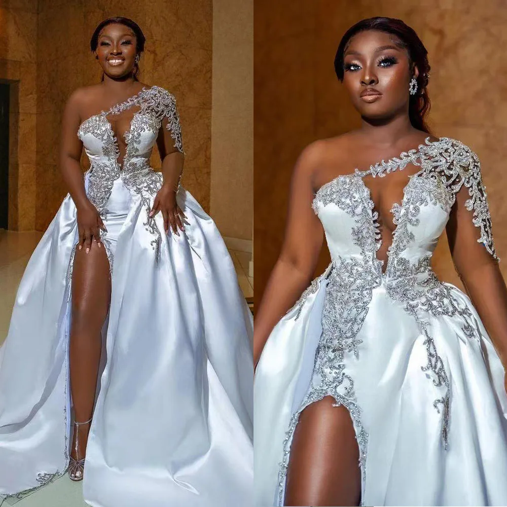 High Quality Customized V-neck Floor Length Court Train Appliques Sleeveless High Fork Elegant Dress Women for Wedding Party 드레스
High Quality Customized V-neck Floor Length Court Train Appliques Sleeveless High Fork Elegant Dress Women for Wedding Party 드레스