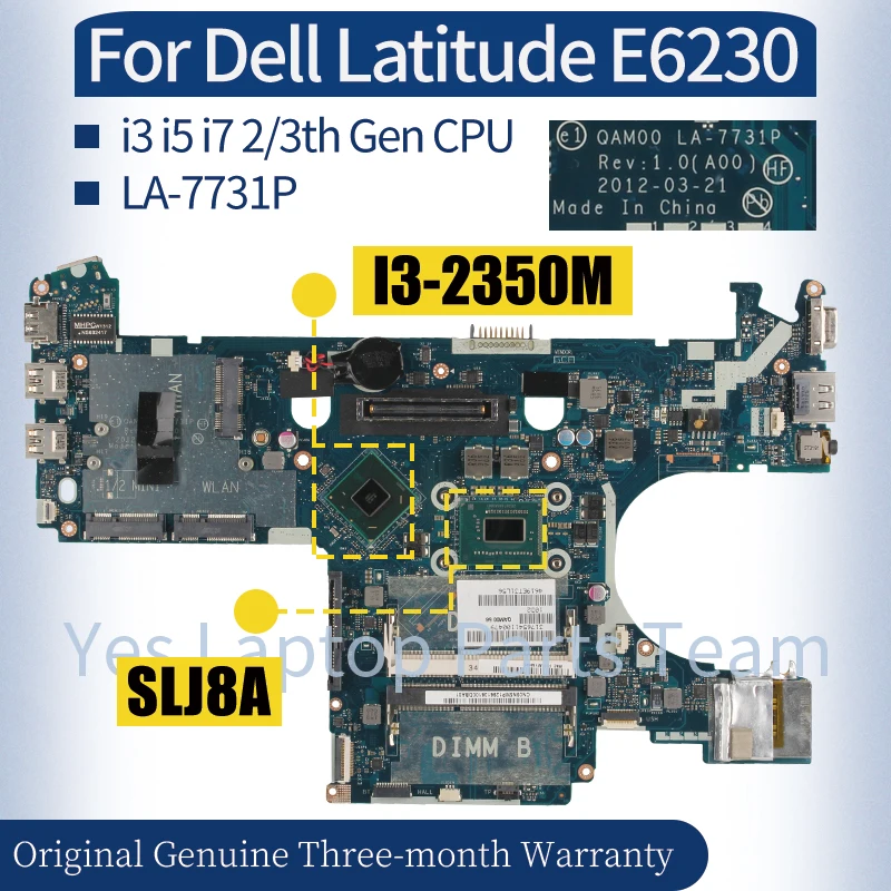 Материнская плата для ноутбука Dell Latitude E6230 0KH82H 0R97MN 0FTRC0 0H62PP 09G8F8 039GJ4 0H62PP i3i5i7 2/3-го поколения
Материнская плата для ноутбука Dell Latitude E6230 0KH82H 0R97MN 0FTRC0 0H62PP 09G8F8 039GJ4 0H62PP i3i5i7 2/3-го поколения
