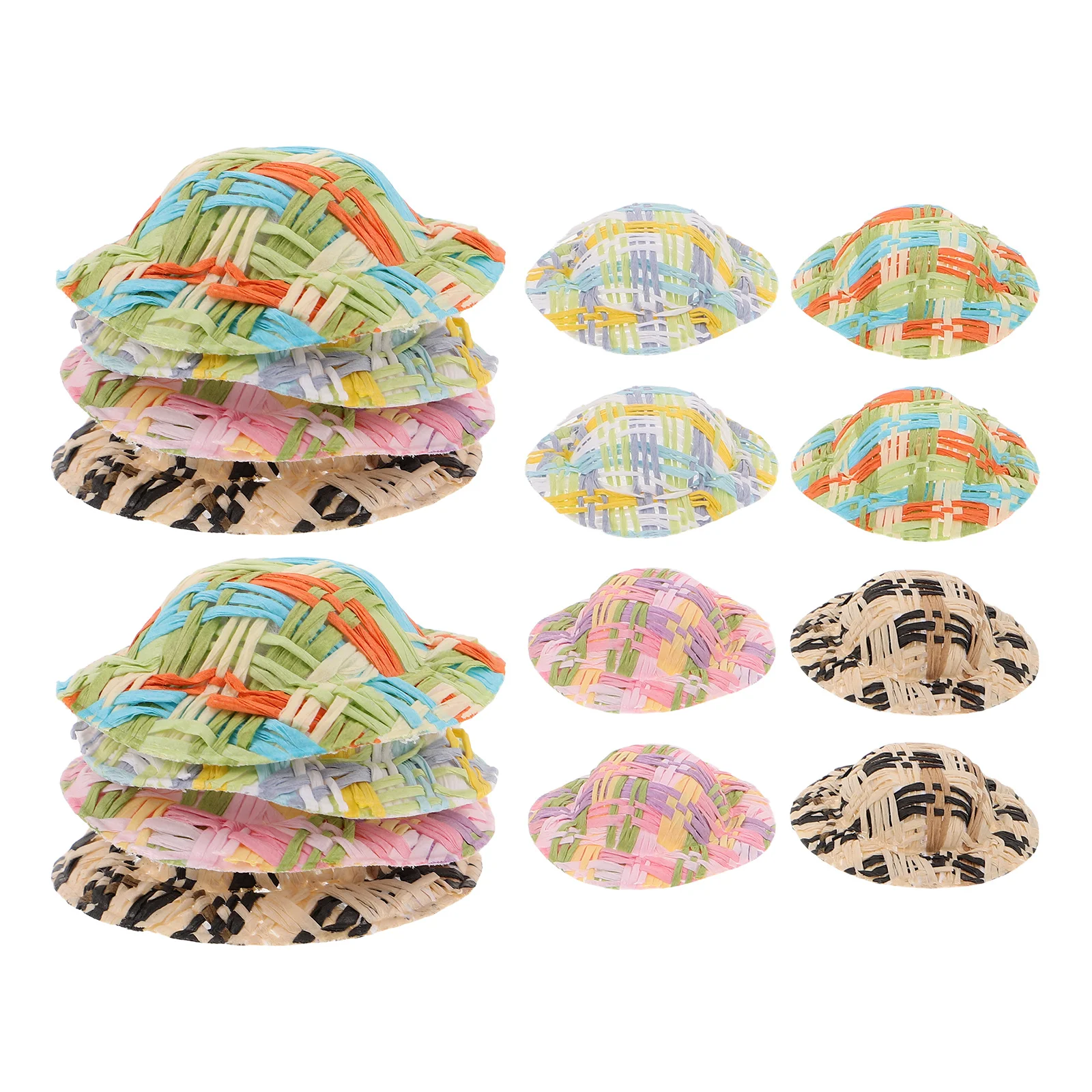 40pcs Mini Woven Straw Hats 1:12 Scale Tiny Sombrero Caps For Craft Accessories Mexican Decor Diy Ornament Miniature
40pcs Mini Woven Straw Hats 1:12 Scale Tiny Sombrero Caps For Craft Accessories Mexican Decor Diy Ornament Miniature