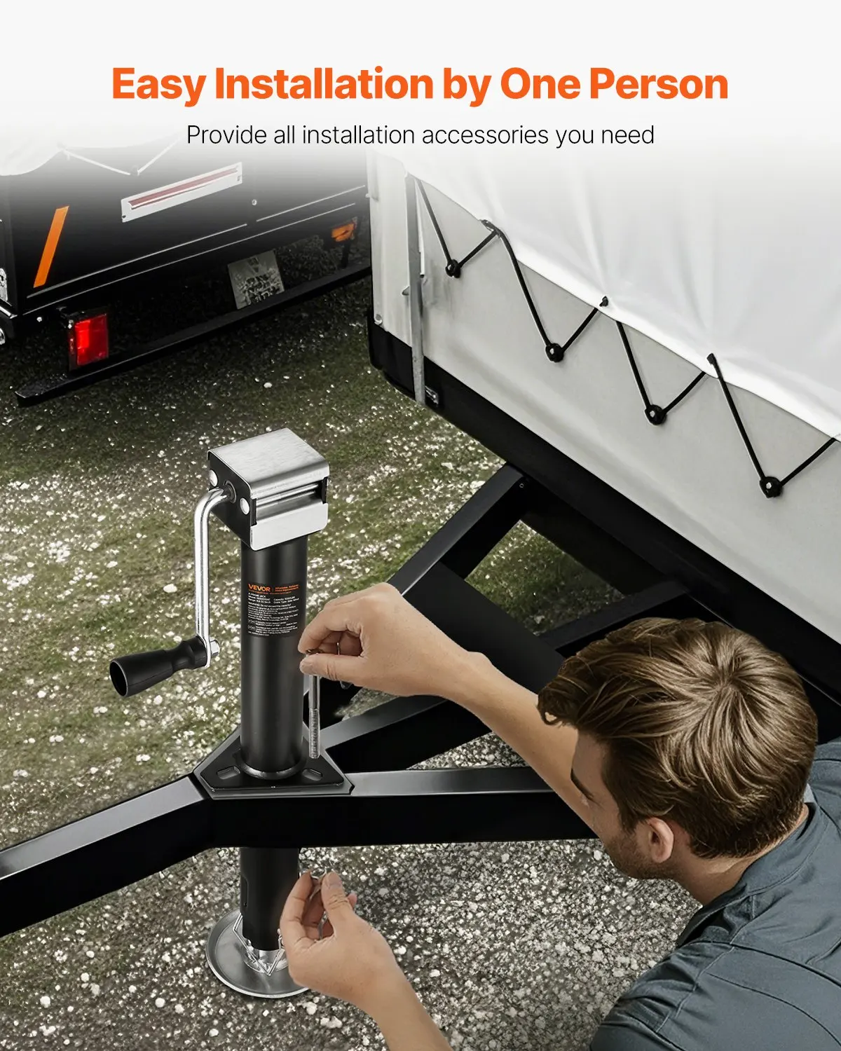A-Frame Trailer Jack, 5000 Lbs Dynamic Load Capacity, Trailer Jack Stand With Handle & Rectangular Footpad, 15-inch Vertical Travel, Suitable For RV, Horse, Utility Trailers, Yacht Trailers
A-Frame Trailer Jack, 5000 Lbs Dynamic Load Capacity, Trailer Jack Stand With Handle & Rectangular Footpad, 15-inch Vertical Travel, Suitable For RV, Horse, Utility Trailers, Yacht Trailers