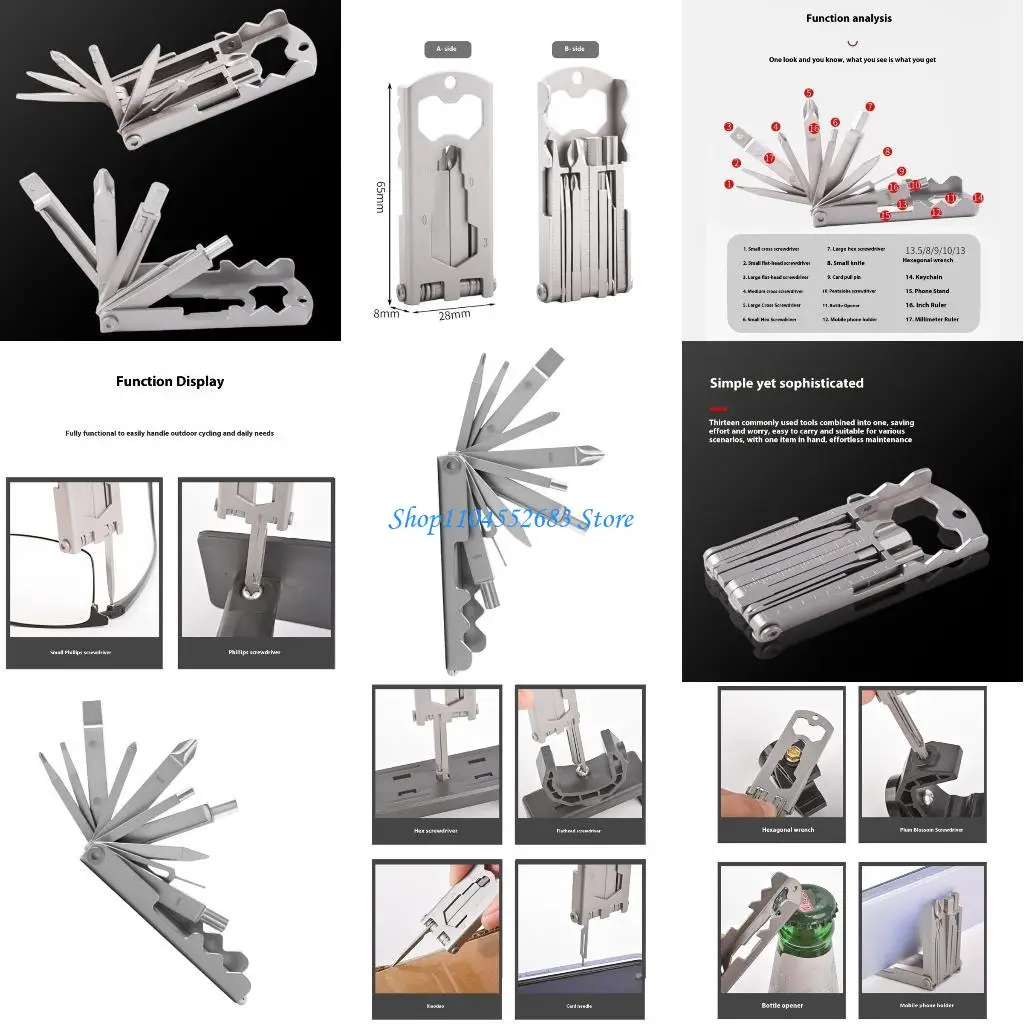 Y6GD Lightweight All Purpose Tool Combines Screwdriver Wrench Card Ejectors For Cycling Maintenance
Y6GD Lightweight All Purpose Tool Combines Screwdriver Wrench Card Ejectors For Cycling Maintenance