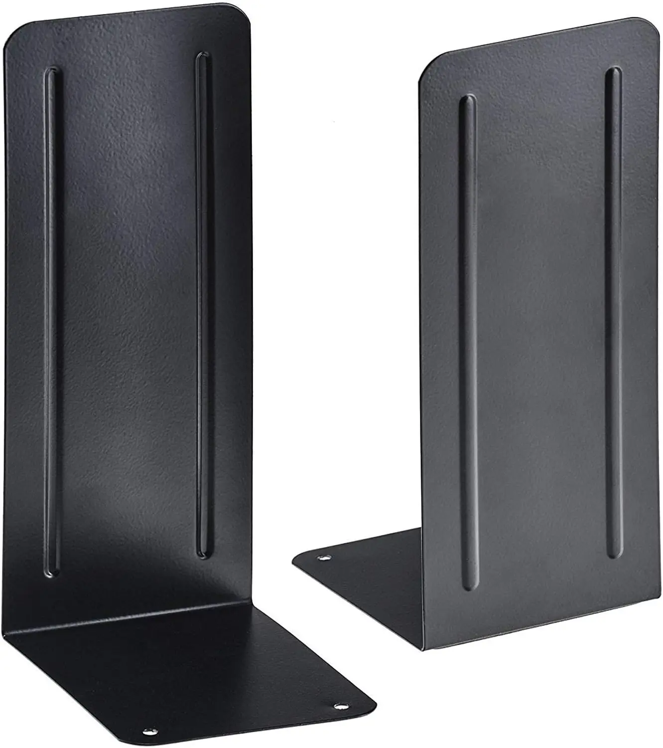 Heavy Duty Steel Bookends, Non-Skid, Large 9"H, Black, 1 Pair
Heavy Duty Steel Bookends, Non-Skid, Large 9"H, Black, 1 Pair